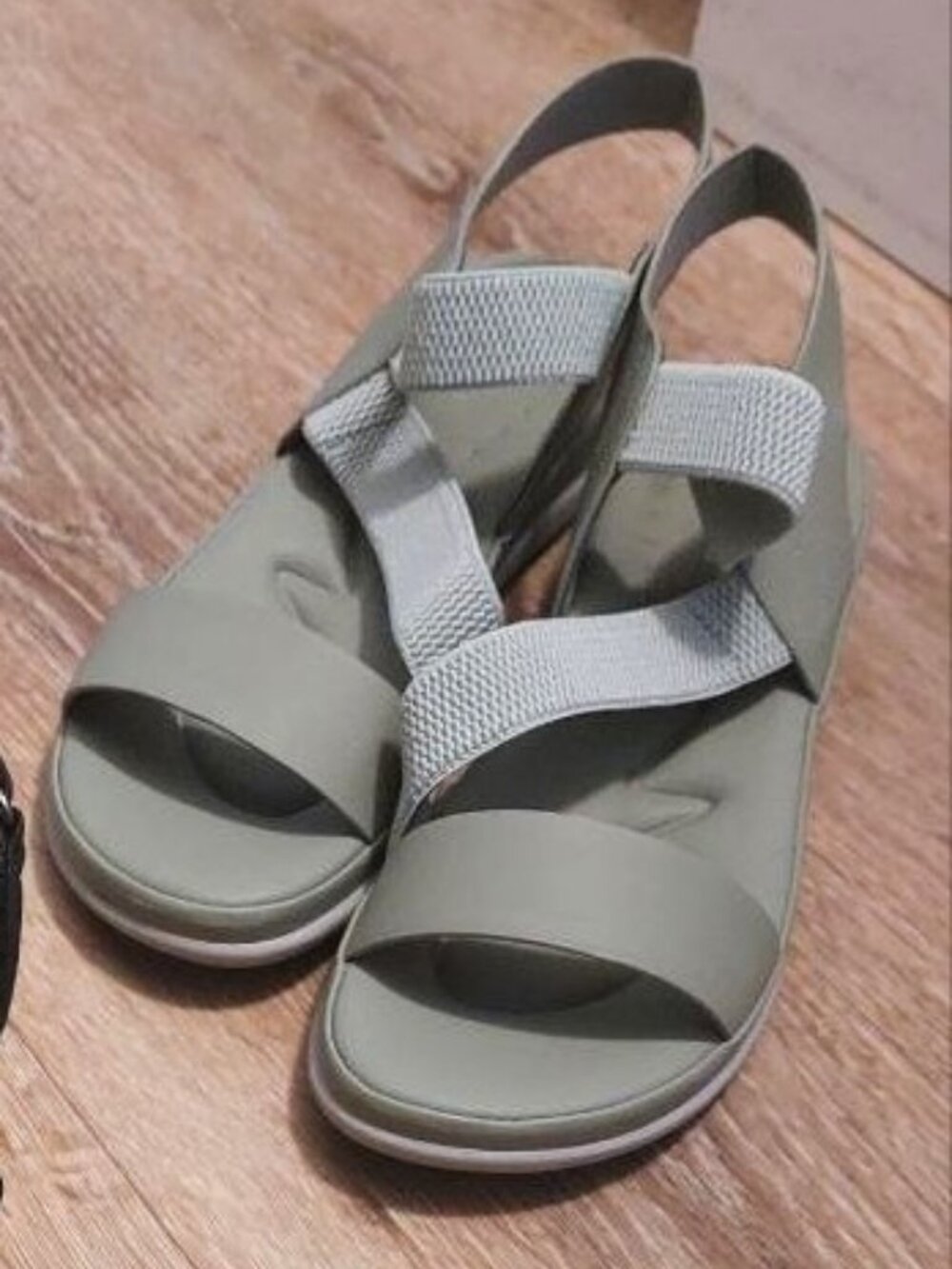 Sage green sandals